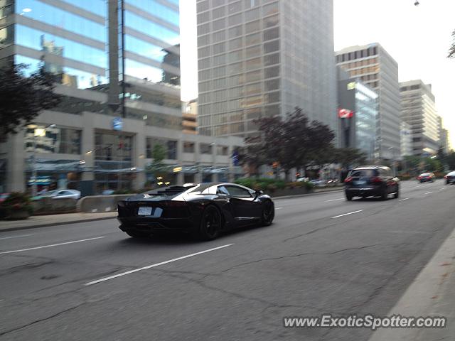 Lamborghini Aventador spotted in Toronto, Canada