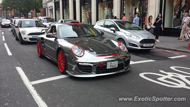 Porsche 911 GT2 spotted in London, United Kingdom