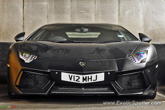 Lamborghini Aventador spotted in London, United Kingdom