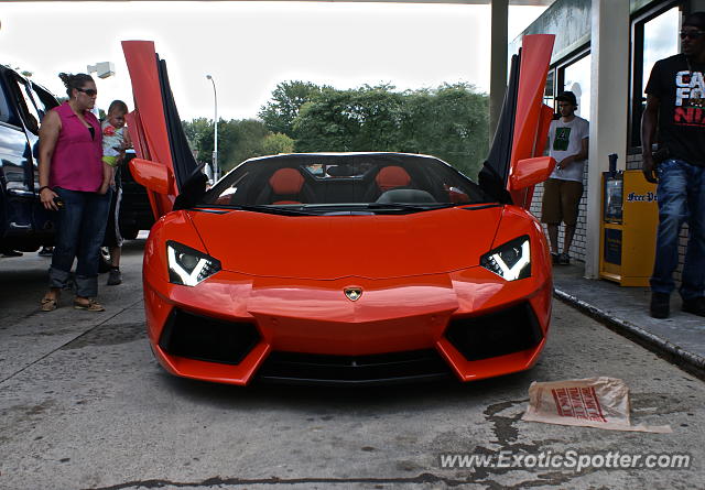 Lamborghini Aventador spotted in Detroit, Michigan