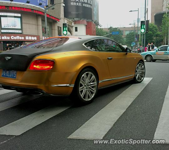 Bentley Continental spotted in Shanghai, China