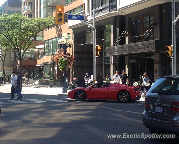 Ferrari 458 Italia spotted in Toronto, Canada