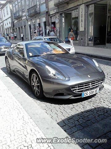 Ferrari California spotted in Guimarães, Portugal
