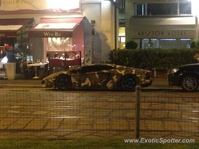 Lamborghini Aventador spotted in Milano, Italy