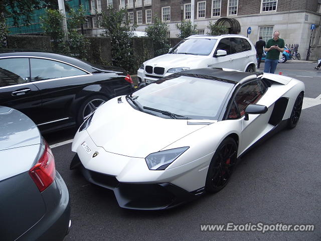Lamborghini Aventador spotted in London, United Kingdom