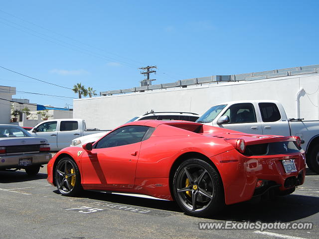 Ferrari 458 Italia spotted in La Jolla, California