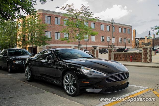 Aston Martin DB9 spotted in Lake Forest, Illinois