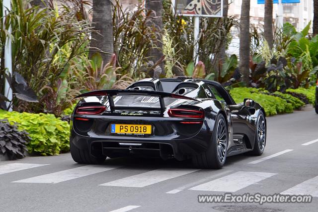 Porsche 918 Spyder spotted in Cannes, France