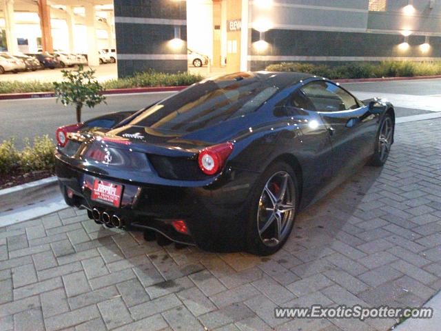Ferrari 458 Italia spotted in Roseville, California