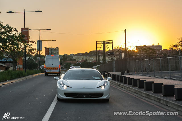 Ferrari 458 Italia spotted in Durban, South Africa