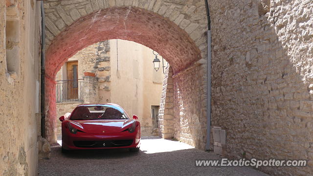 Ferrari 458 Italia spotted in Provence, France