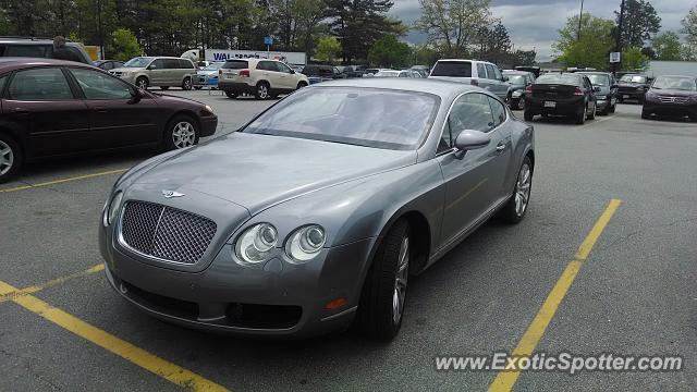 Bentley Continental spotted in Windham, Maine