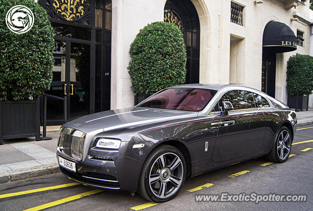 Rolls Royce Wraith spotted in Paris, France