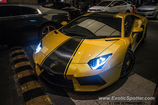 Lamborghini Aventador spotted in Kuala Lumpur, Malaysia
