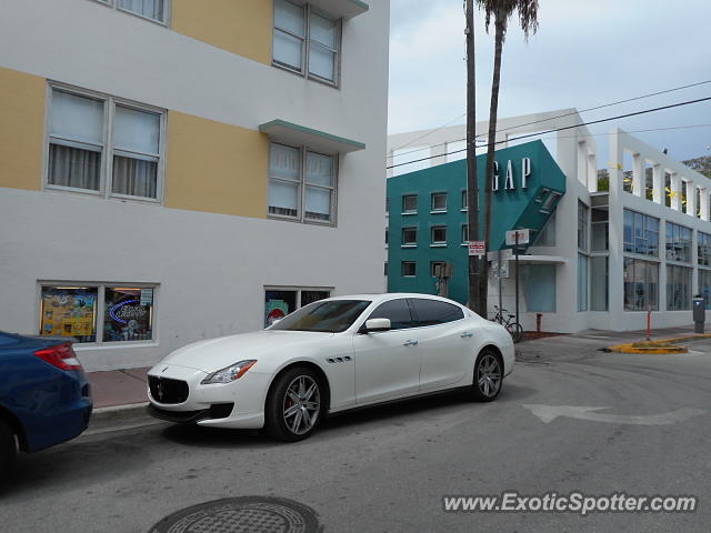 Maserati Quattroporte spotted in Miami, Florida