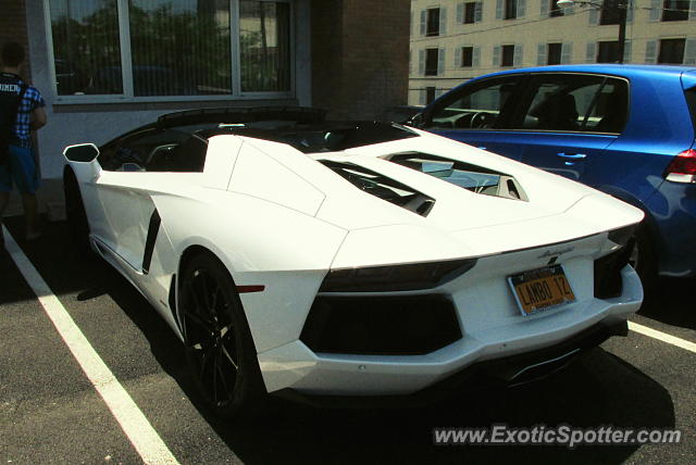 Lamborghini Aventador spotted in Greenwich, Connecticut