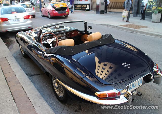 Jaguar E-Type spotted in Toronto, Canada