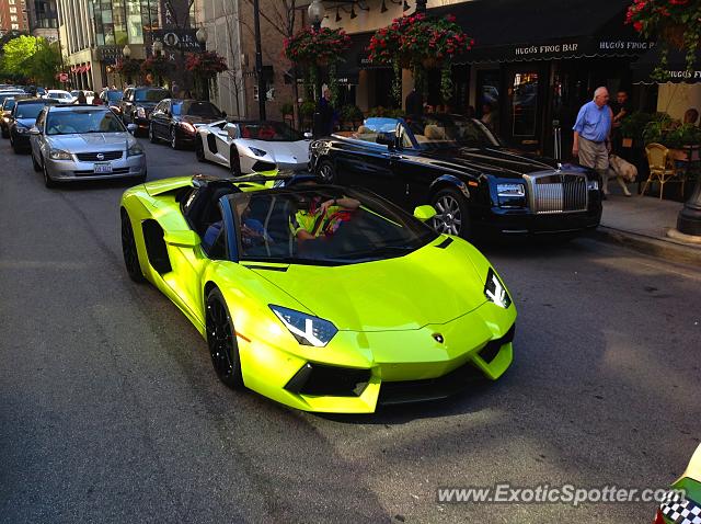 Lamborghini Aventador spotted in Chicago, Illinois