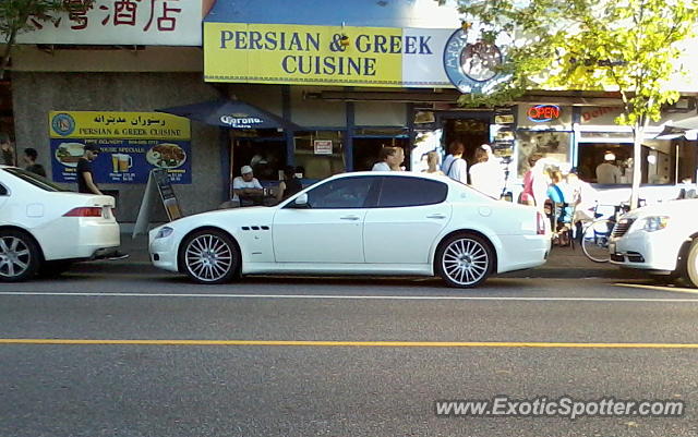 Maserati Quattroporte spotted in Vancouver, Canada
