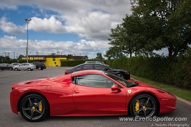 Ferrari 458 Italia spotted in Montreal, Canada