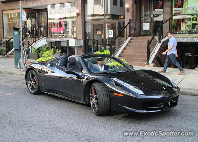 Ferrari 458 Italia spotted in Toronto, Canada