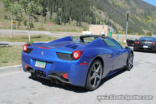 Ferrari 458 Italia spotted in Vail, Colorado