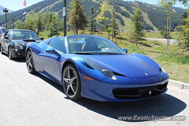 Ferrari 458 Italia spotted in Vail, Colorado