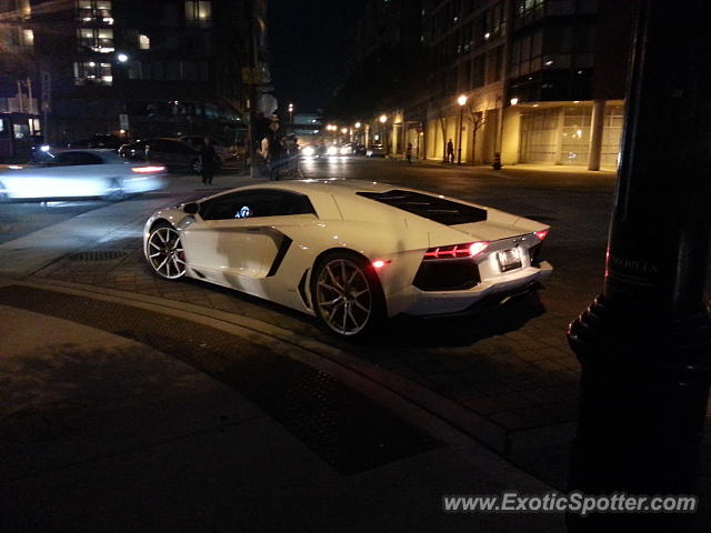 Lamborghini Aventador spotted in Toronto, Canada