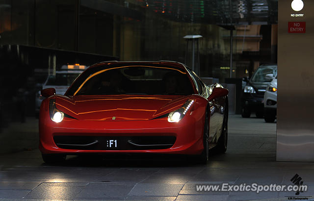 Ferrari 458 Italia spotted in Sydney, Australia