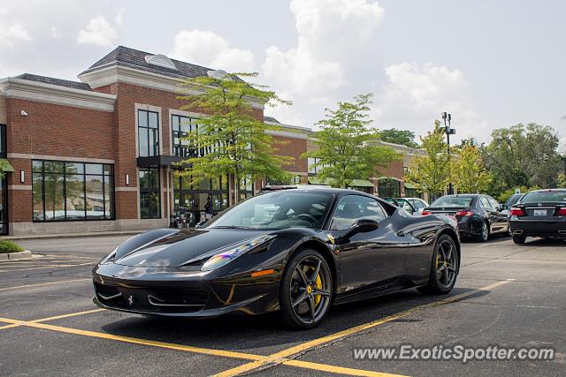 Ferrari 458 Italia spotted in Barrington, Illinois