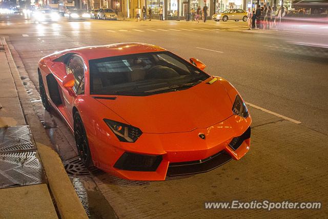 Lamborghini Aventador spotted in Chicago, Illinois