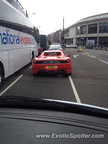 Ferrari 458 Italia spotted in London, United Kingdom