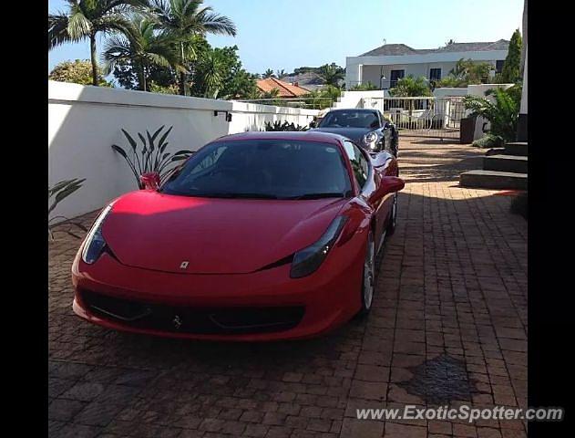 Ferrari 458 Italia spotted in Durban, South Africa