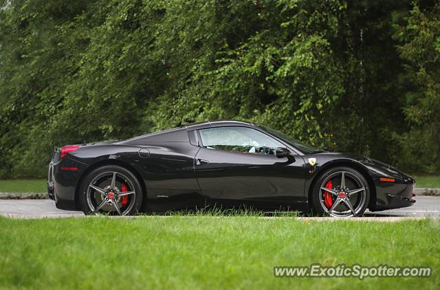 Ferrari 458 Italia spotted in Saratoga Springs, New York