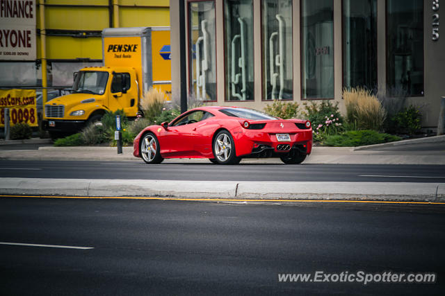 Ferrari 458 Italia spotted in Salt lake city, Utah