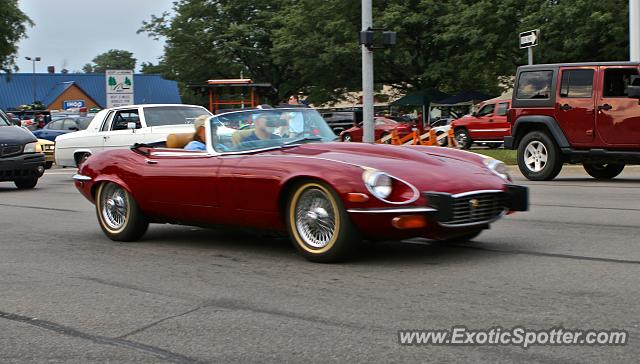 Jaguar E-Type spotted in Detroit, Michigan