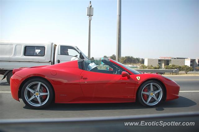 Ferrari 458 Italia spotted in Johannesburg, South Africa