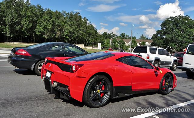 Ferrari 458 Italia spotted in Alpheretta, Georgia