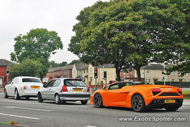 Lamborghini Gallardo spotted in Bradford, United Kingdom