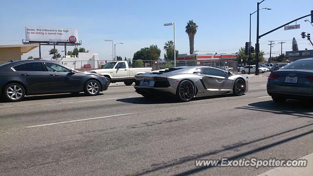 Lamborghini Aventador spotted in Rosemead, California