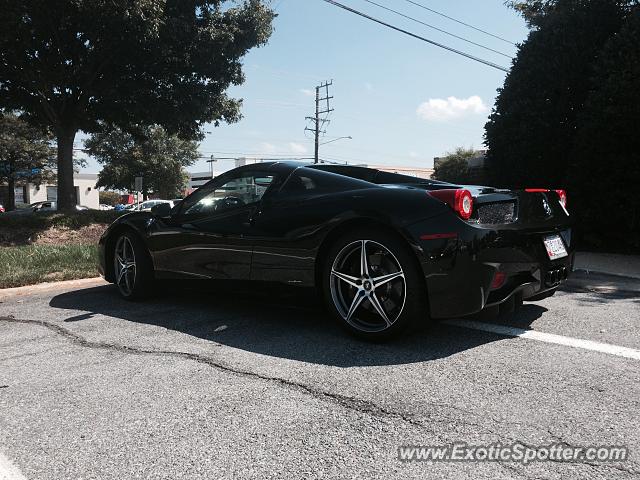 Ferrari 458 Italia spotted in Rockville, Maryland
