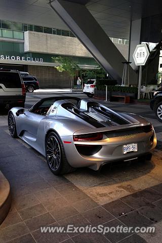 Porsche 918 Spyder spotted in Toronto, Canada