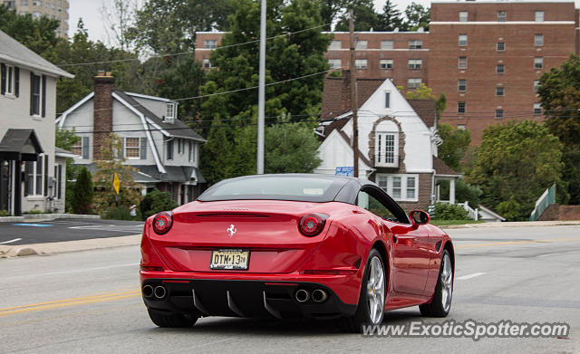 Ferrari California spotted in Villanova, Pennsylvania