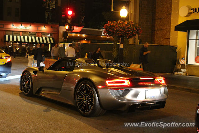 Porsche 918 Spyder spotted in Chicago, United States