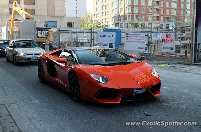 Lamborghini Aventador spotted in Toronto, Canada