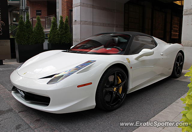 Ferrari 458 Italia spotted in Toronto, Canada