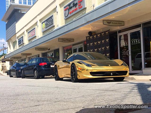 Ferrari 458 Italia spotted in Atlanta, Georgia