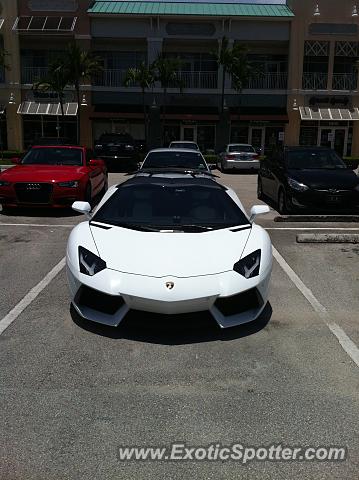 Lamborghini Aventador spotted in Fort Lauderdale, Florida