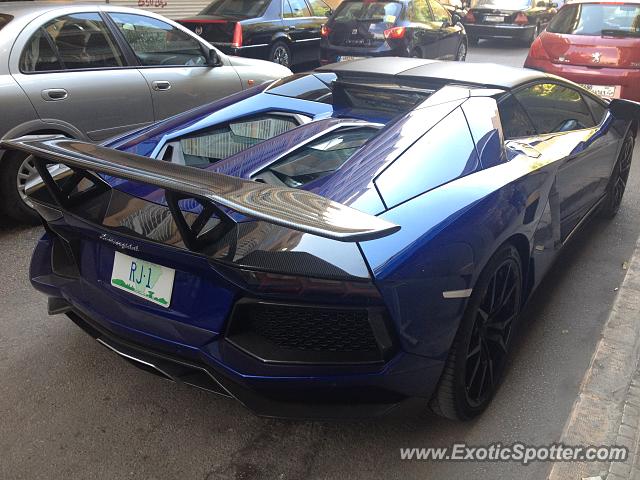 Lamborghini Aventador spotted in Beirut, Lebanon
