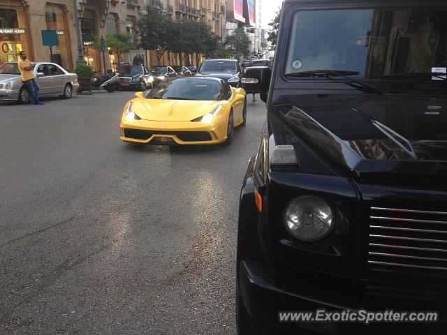 Ferrari 458 Italia spotted in Beirut, Lebanon